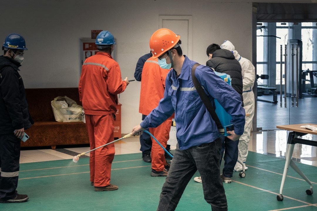 Facilitator leading a training session with a group of employees